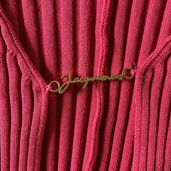 Jacquemus Pralu rib knit script logo cardigan - Picture 7 of 10